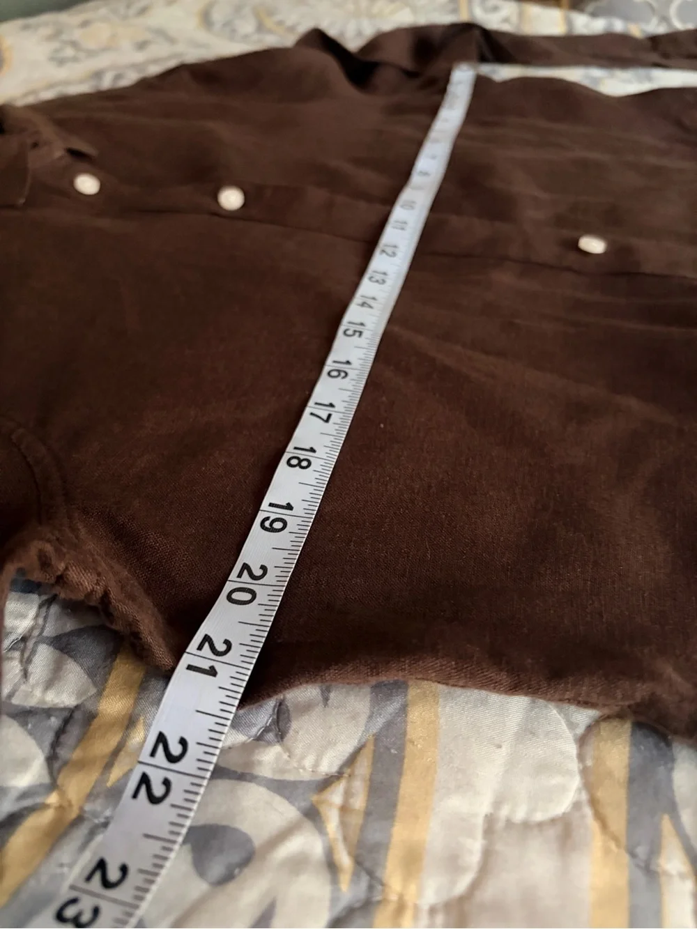 J. Crew Baird McNutt Women’s Brown Button-Up Linen Shirt, Slim, 12